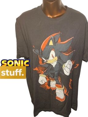Sonic Shadow Graphic Short Sleeve Tee - Black (10020)
